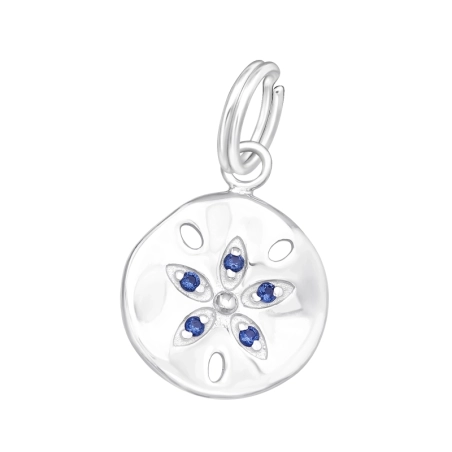 Blume - Silber 925 Anhänger mit separaten Ringen