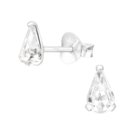 Birne - Silber 925 LaCrystale Ohrstecker