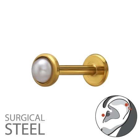 3 mm Kunstperle Stehlen Schmuck | All4silver
