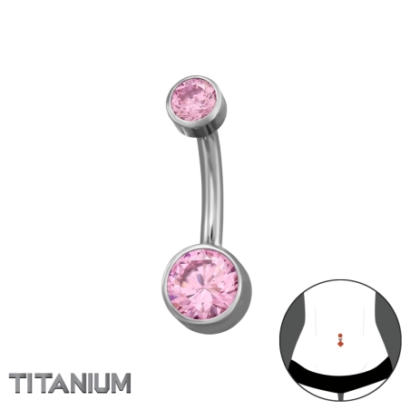 1,6 X 10 mm (14 G) – 4 mm Runde Oberseite, 6 mm Runde Unterseite Bauchnabel Piercing Schmuck | All4silver