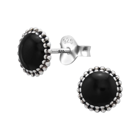 5 mm Kreis Glatte Ohrstecker Schmuck | All4silver