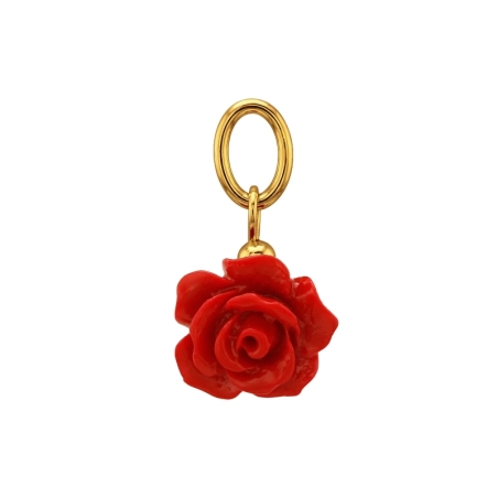 18 mm Vergoldete Rose Valentinstag-Schmuck Schmuck | All4silver