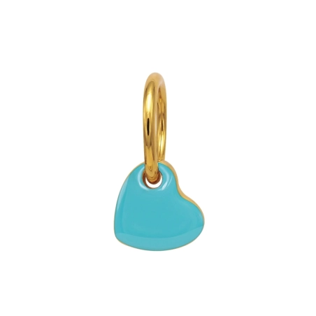 12 mm Herz Vergoldet - Chirurgischer 316L-Edelstahl Steel Pendants