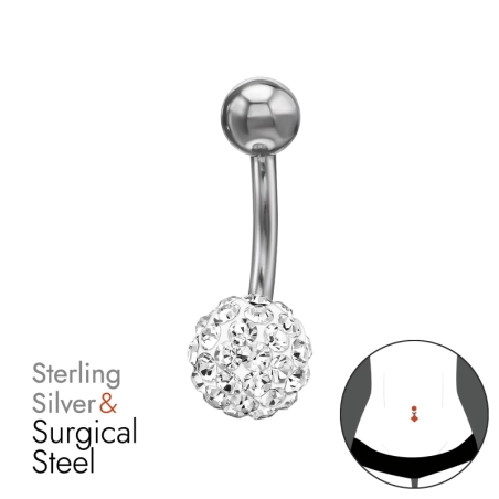 8mm Ferido 1,6X10Mm (14G) Bauchnabel Piercing Schmuck | All4silver