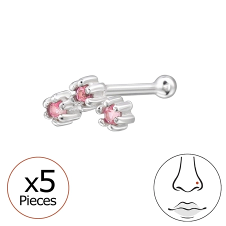5 mm Runder Cluster Geometrischer Schmuck Schmuck | All4silver