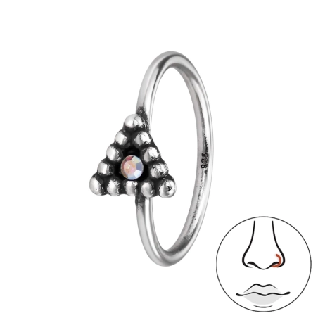 4mm Dreieck Geometrischer Schmuck Schmuck | All4silver