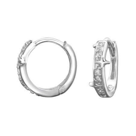 Creolen mit Zirkonia Sterne, Mond & Sonne Schmuck | All4silver