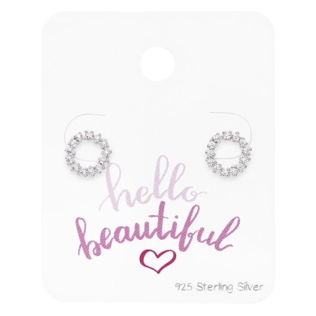Rund mit Zirkonias Schmuck-Sets Schmuck | All4silver