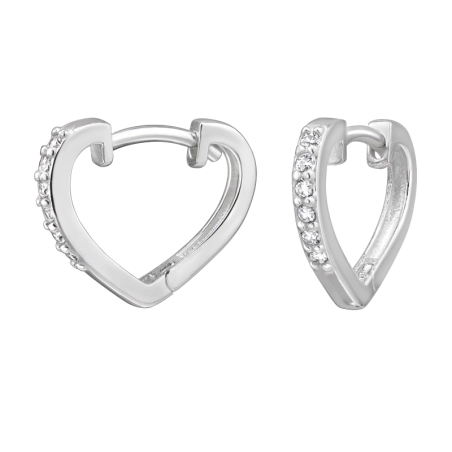 Herz mit Zirkonia Valentinstag-Schmuck Schmuck | All4silver