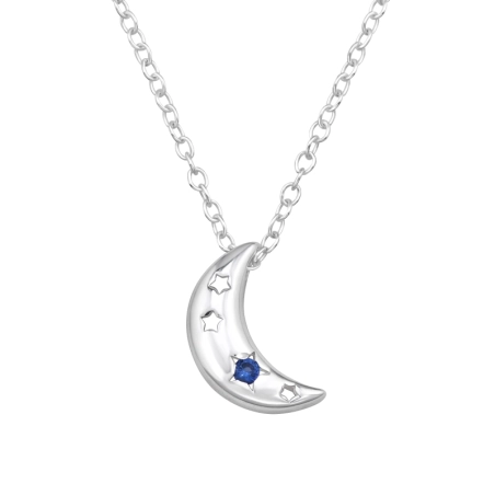Halbmond Mit Sternen Sterne, Mond & Sonne Schmuck | All4silver