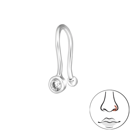 Runder Kristall 2mm Silber Schmuck | All4silver