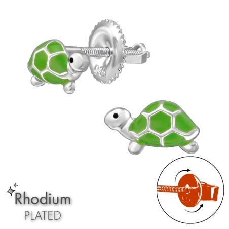 Schildkröte mit Schraubverschluss Tier-Schmuck Schmuck | All4silver