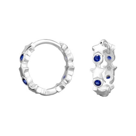 Star mit Zirkonia Sterne, Mond & Sonne Schmuck | All4silver
