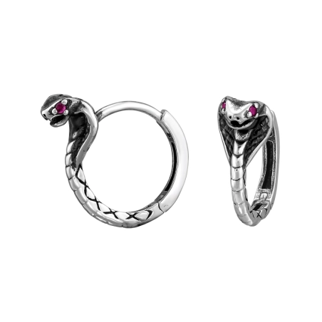 Schlange oxidiert mit Zirkonia Tier-Schmuck Schmuck | All4silver