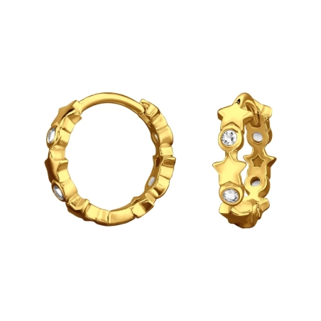 Goldener Stern Sterne, Mond & Sonne Schmuck | All4silver