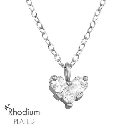 Herz mit Zirkonia Valentinstag-Schmuck Schmuck | All4silver