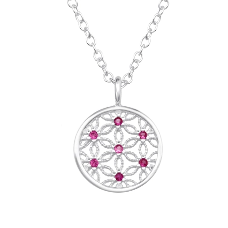 Blumen mit Zirkonia Natur Schmuck Schmuck | All4silver