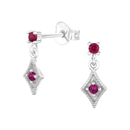 Strass mit kubischem Zirkon Ohrstecker mit Zirkonia Steinen Schmuck | All4silver