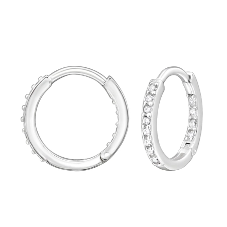 Creolen Huggies Schmuck | All4silver