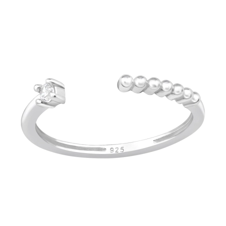 Punkte Verlinken Zehenringe aus Silber Schmuck | All4silver