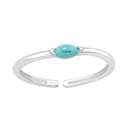 Marquise-Form Zehenringe aus Silber Schmuck | All4silver