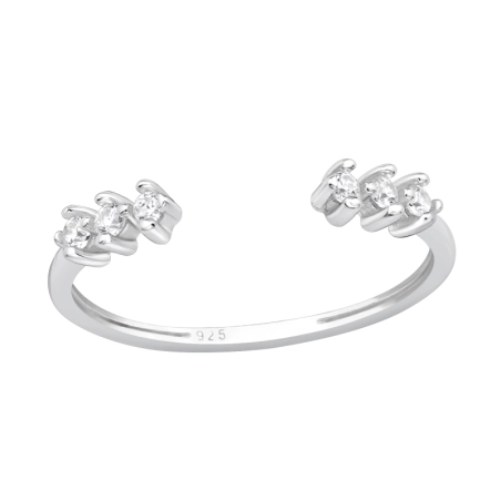 Funkelnd mit Zirkonia Zehenringe aus Silber Schmuck | All4silver