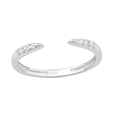 Silber mit Zirkonia Zehenringe aus Silber Schmuck | All4silver