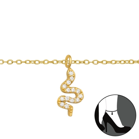 Schlangenherz mit Zirkonia Tier-Schmuck Schmuck | All4silver