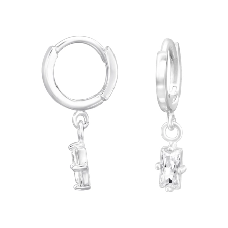 Aufgehängte Zirkonia Geometrischer Schmuck Schmuck | All4silver