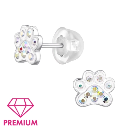 Pfoten mit Kristallen- Premium* Tier-Schmuck Schmuck | All4silver