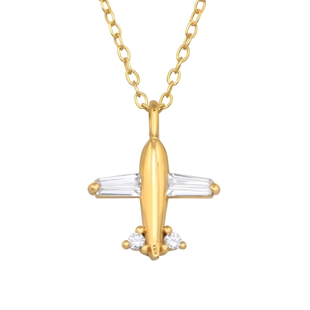 Flugzeug Halsketten mit Steinen Halskette mit Steinen Schmuck | All4silver