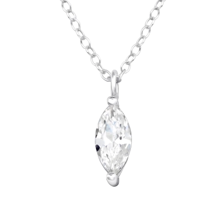 Marquise mit Zirkoniasteinen Geometrischer Schmuck Schmuck | All4silver