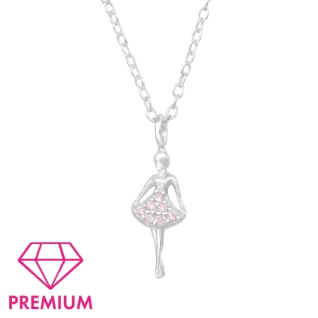 Ballerinas - Premium* Halsketten für Kinder Schmuck | All4silver