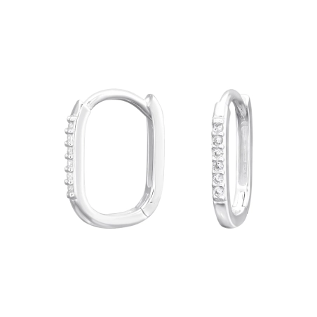 Huggies mit Zirkonen Ohrringer Ear Huggers Schmuck | All4silver