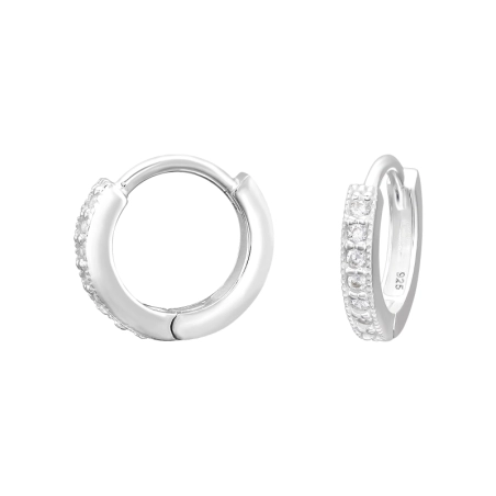 Huggies-Ringe mit Zirkonen Ohrringer Ear Huggers Schmuck | All4silver