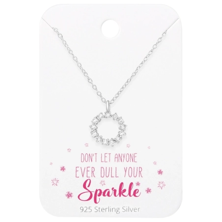 Rund mit Zirkonen auf der Karte Schmuck-Sets Schmuck | All4silver