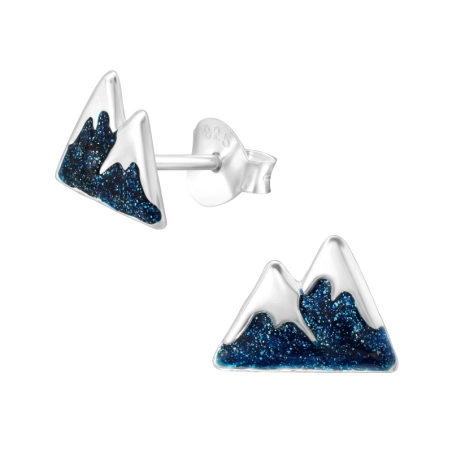 Spitze Ohrstecker mit Emaillefarben Schmuck | All4silver