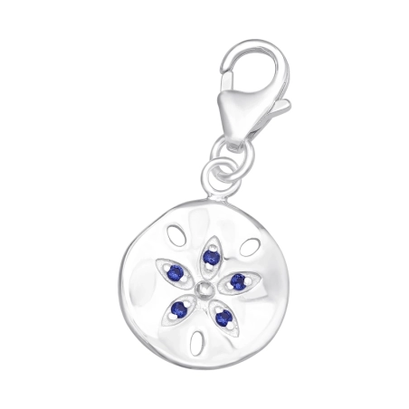 Eine Blume Arm Anhänger mit Karabiner Schmuck | All4silver