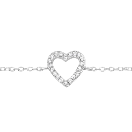 Herz Armbänder mit Silberkette Schmuck | All4silver