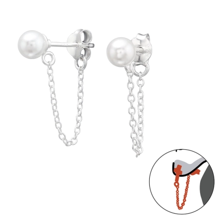 5 mm Perle mit Kette Schmuck im Angebot Schmuck | All4silver
