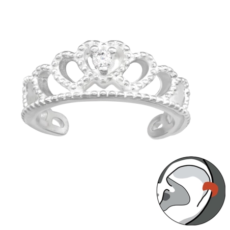 Königskrone Ohrklemme und Ohrkletterer Schmuck | All4silver