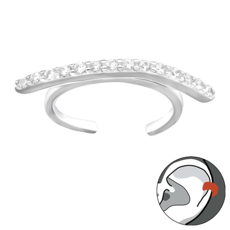 Geprobt Ohrklemme und Ohrkletterer Schmuck | All4silver