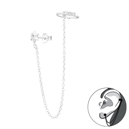 Ein Stern, der mit einer Kette verbunden ist Schmuck im Angebot Schmuck | All4silver