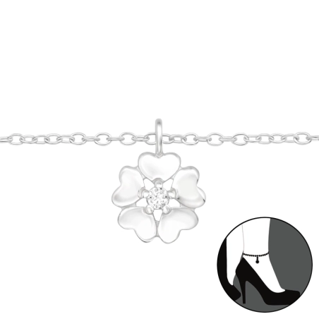 Eine Blume aus Herzen Valentinstag-Schmuck Schmuck | All4silver