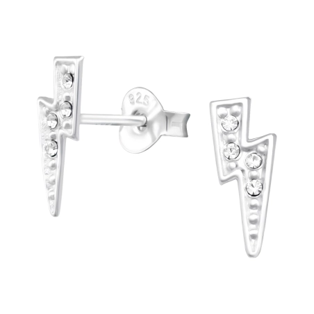 Blitz Ohrstecker mit Steinen Schmuck | All4silver