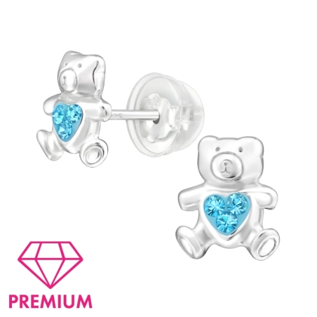 Medvedík - Premium* - Ohrstecker aus Sterlingsilber 925 mit Steinen