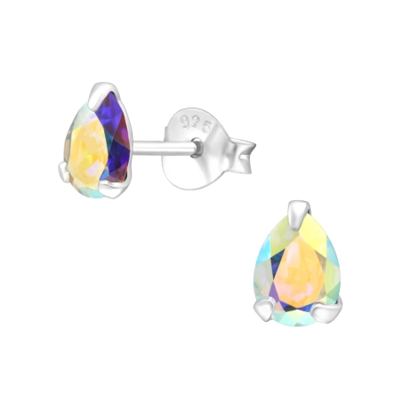 Birne - Silber 925 LaCrystale Ohrstecker