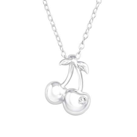 Cherry - Silber 925 Halsketten mit Steinen