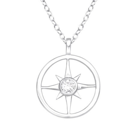 Nordstern - Schmuck Silber 925 Halsketten mit Steinen