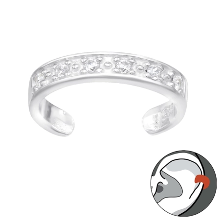 Einfach für ein Ohr - Schmuck Silber 925 Ohrringe für ein Ohr